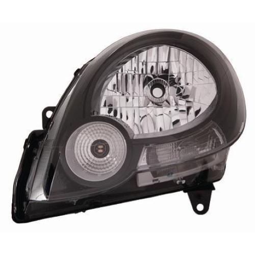 FARO FANALE PROIETTORE SX H4 PRED REG ELETT PER RENAULT KANGOO 2007> PARABOLA NERA