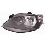 FARO FANALE PROIETTORE SX 2H7 PRED REG EL 2 PARAB NERA PER SEAT IBIZA 2012>