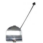 TAPPO PARAURTI COPRIGANCIO TRAINO POSTERIORE PER FIAT 500'07->  CROMATO