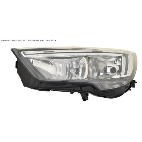FARO FANALE PROIETTORE DX C/LUCE DIURNA A LED C/MOTOR PER OPEL CROSSLAND X DAL 2017