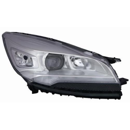 FARO FANALE PROIETTORE SX XENON D3S-H7-H1A LED DBL C/MOT PER FORD KUGA 2012>2016 PARABOLA CROMATA