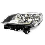 FARO FANALE PROIETTORE SX 2H7 C/MOTOR EL PER FIAT DOBLO 2015> CORNICE SUPERIORE CROMATA