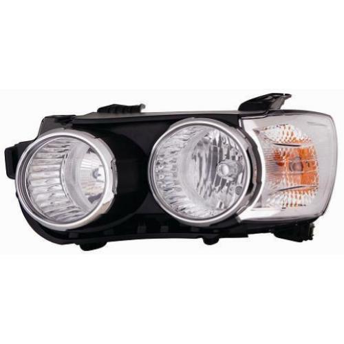 FARO FANALE PROIETTORE SX H1-H7 C/MOTOR ELETT PER CHEVROLET AVEO 2011> CORNICE CROMATA