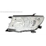 FARO FANALE PROIETTORE DX C/LUCE DIURNA A LED PER TOYOTA LAND CRUISER 2018> PARABOLA CROMATA