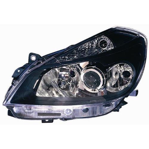 FARO FANALE PROIETTORE DX XENON 2DS-2H7 PRED REG EL PER RENAULT CLIO 2005>2009 PARABOLA NERA