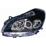 FARO FANALE PROIETTORE SX 2H7-H1 C/LENTE PRED REG EL PER RENAULT CLIO 2005> SPORT PARABOLA NERA