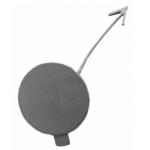TAPPO PARAURTI COPRIGANCIO TRAINO ANT PER SKODA OCTAVIA 01/13>