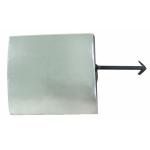 TAPPO PARAURTI COPRIGANCIO TRAINO ANTERIORE PER PEUGEOT 107'09-> CROMATO