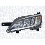 FARO FANALE PROIETTORE SX H7 C/CORNICE NERA PEUGEOT BOXER 01/14> MARELLI MAGNETI MARELLI