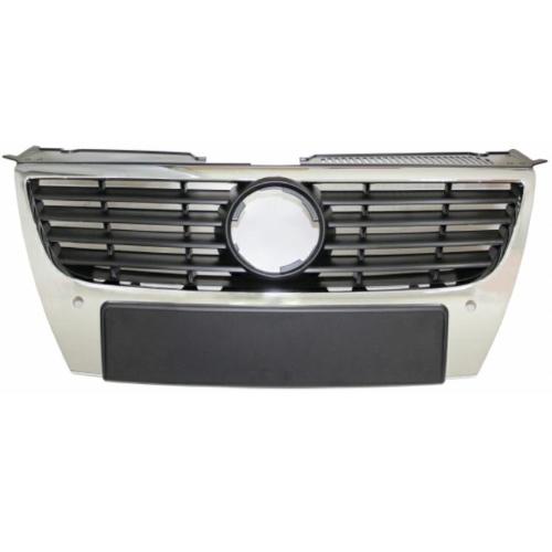 GRIGLIA MASCHERINA CROMATA-NERA C/SENS PER VOLKSWAGEN PASSAT 04/05>FREGIO DIAM 15CM