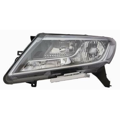 FARO FANALE PROIETTORE DX H11-HB3 PRED REG ELETT PER NISSAN NAVARA 2015> PARABOLA NERA