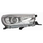 FARO FANALE PROIETTORE SX HB3 A LED PRED REG EL PER TOYOTA HILUX 2016> PARABOLA NERA