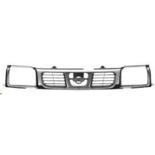 GRIGLIA MASCHERINA GRIGIA-CROM PER NISSAN NAVARA-KING CAB 09/97>12/01