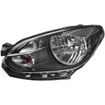 FARO FANALE PROIETTORE SX H4 C/MOT EL VOLKSWAGEN UP 01/12> PARAB NERA HELLA