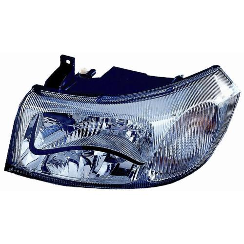 FARO FANALE PROIETTORE SX H4 PRED REG EL PER FORD TRANSIT 2000>2003 PARABOLA CROMATA