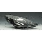 FARO FANALE PROIETTORE SX H4 C/MOTOR EL PARAB NERA PEUGEOT 1007 04/05> VALEO