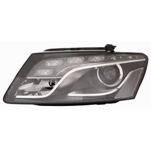 FARO FANALE PROIETTORE SX XENON A LED C/MOTOR ELETT PER AUDI Q5 2008> PARABOLA NERA