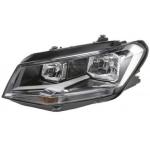 FARO FANALE PROIETTORE SX 2H7 C/MOTOR ELETT PER VOLKSWAGEN CADDY 2015> PARABOLA NERA