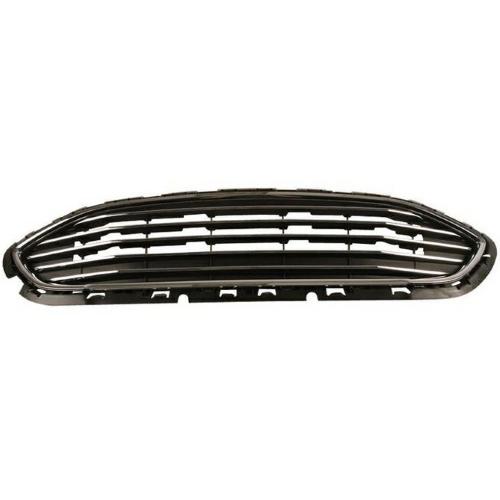 GRIGLIA MASCHERINA NERA C/CORNICE+MODAN CROM PER FORD FIESTA 01/17> BENZ