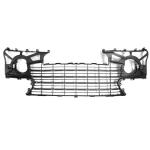GRIGLIA PARAURTI ANTERIORE C/LE C/FORI CROMATURE PEUGEOT 307 09/05>07/07