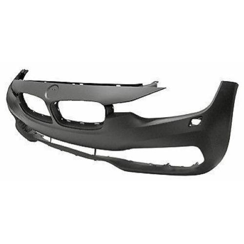 PARAURTI ANTERIORE CON FORI LAVAFARI PER BMW SERIE 3 F30-F31 BASIS 2015> VERNICIABILE