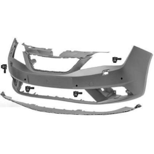 PARAURTI ANTERIORE FORI LAVAFARI COMPLETO DI 4 SENSORI PER SEAT IBIZA 2012> PRIMER