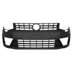 PARAURTI ANTERIORE CON MASCHERINA + LAVAFARI PER VOLSWAGEN CADDY 2015> NERO