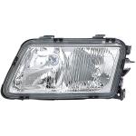 FARO FANALE PROIETTORE DX H7-H4 C/FEND AUDI A3 1996 HELLA 08/96>