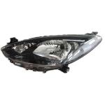 FARO FANALE PROIETTORE DX H4 C/MOTOR ELETTR PER MAZDA 2 2008> PARABOLA NERA