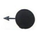 TAPPO PARAURTI COPRIGANCIO TRAINO POSTERIORE PER FORD ECOSPORT 01/17>