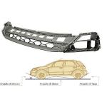 SPOILER PARAURTI ANTERIORE PER VOLKSWAGEN TIGUAN 01/16> ANGOLO D'ATTACCO 24°