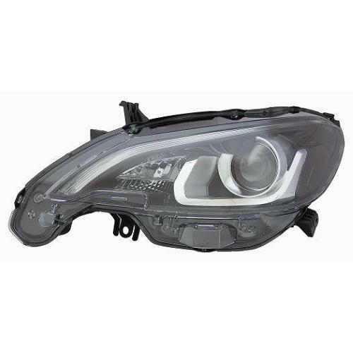 FARO FANALE PROIETTORE SX HIR2-PY21 A LED PRED REG EL PER PEUGEOT 108 2014> LIGIER JS50'17  PARABOLA NERA