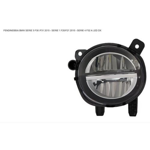 FARO FARETTO FENDINEBBIA DX A LED PER BMW SERIE3 F30-F31 DAL 2015/SERIE 1 F20-F21 DAL 2015