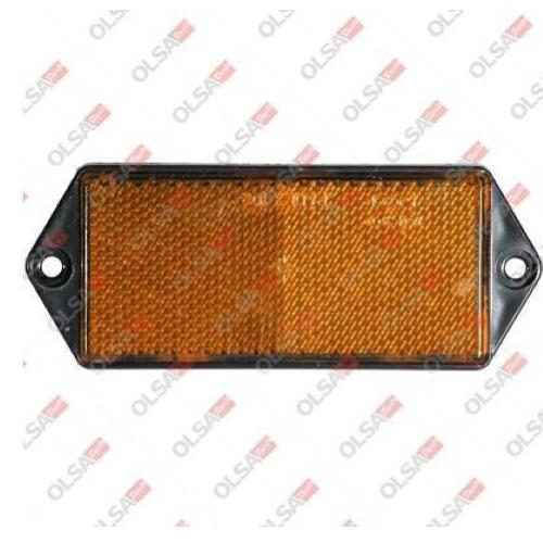 CATADIOTTRO CATARIFRANGENTE UNIVERSALE 51X127 MM  ARANCIO  C\FORI DI FISSAGGIO