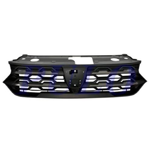 GRIGLIA MASCHERINA NERA C/LISTELLI CROMATI PER DACIA SANDERO STEPWAY DAL 2020>