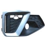 GRIGLIA PARAURTI ANT.DX C/FEND+MODAN ARGENTO PER AUDI A4 S-LINE DAL 07 2019>