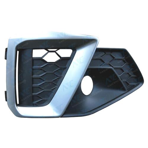 GRIGLIA PARAURTI ANT.DX C/FEND+MODAN ARGENTO PER AUDI A4 S-LINE DAL 07 2019>