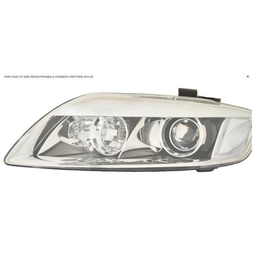 FARO FANALE PROIETTORE SX XENON TECNOLOGIA CELIS C/MOTORE PER AUDI Q7 DAL 2006 PARABOLA CROMATA