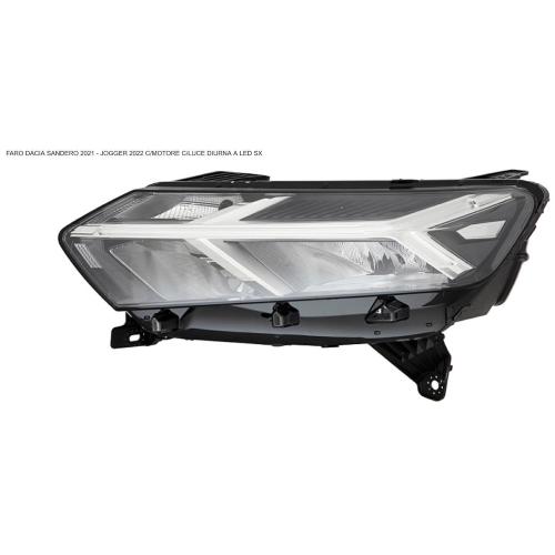 FARO FANALE PROIETTORE SX C/LUCE DIURNA A LED C/MOTORE PER DACIA JOGGER DAL 2022