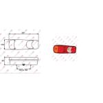 FANALE FANALINO POSTERIORE SINISTRO PER RENAULT MASCOTTE - NISSAN CABSTAR DAL 2005 CASSONATO