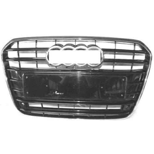 GRIGLIA MASCHERINA CROMATA-NERA PER AUDI A6 01/11> ORIG