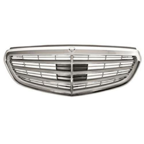 GRIGLIA MASCHERINA ARGENTO C/MODAN CROM PER MERCEDES CLASSE E W212 03/13> EXCLUSIVE