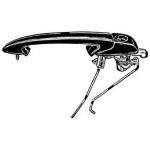 MANIGLIA PORTA ESTERNA ANT DX PER FIAT BRAVO DAL 1995 AL 2001 SENZA BLOCCHETTO CHIAVE