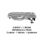 MANIGLIA PORTA ESTERNA PER IVECO DAILY 1989-1996 IMPARIGLIO KIT 4 PEZZI CON CHIAVE
