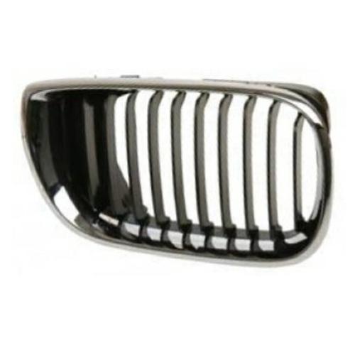 GRIGLIA MASCHERINA PER BMW SERIE 3'01->05 E46 DESTRA NERA/CROMATA