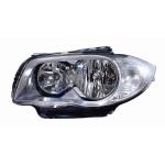 FARO FANALE PROIETTORE SX 2H7 PRED REG EL PER BMW SERIE 1 E81-E87-E82-E88 2007> PARABOLA GRIGIA SCURA