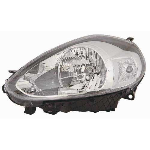 FARO FANALE PROIETTORE SX H4 C/MOT EL PER FIAT PUNTO PER EVO 2009> PARABOLA GRIGIO CHIARO