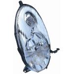 FARO FANALE PROIETTORE SX H4 PRED REG ELETT PER NISSAN MICRA 2003>2007 PARABOLA CROMATA