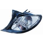 FANALE FANALINO ANTERIORE SINISTRO SENZA PORTALAMPADA PER BMW SERIE 3 E46 DAL 2001 CRYSTAL CORNICE NERA