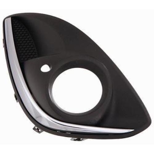 GRIGLIA PARAURTI OPEL CORSA DAL 2011 ANTERIORE DESTRA CON FENDINEBBIA E BORDO CROMATO